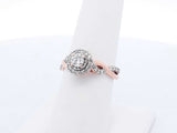 .22 Cttw 14k Rose Gold Cluster Ring 4.3 Grams Size 7 Fw0125ocrdu