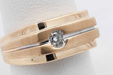10k Yellow Gold Ring With A Diamond 5.7 Grams Size 8.5 Eb0826olxsa