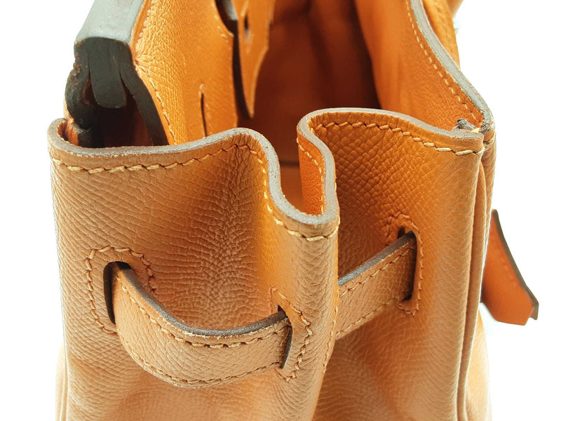 Hermes Birkin 30 Orange Epsom Palladium Handbag Do0325lxzxzde