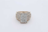 1.6cttw Diamond Ring In 10k Yellow Gold 9.8 Grams Size 7 Eb0826coxdu
