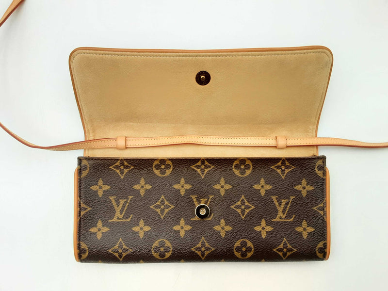 Louis Vuitton Twin Pochette Lv Monogram Coated Canvas Shoulder Bag Fw0125ixzsa