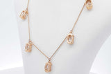 2.6cttw Lab Grown Oval Diamond Station Necklace 14k Yellow Gold 4.1g Eb826llrxsa