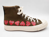 Converse X Comme Des Garcons Chuck Multi Hearts Green Shoes Us 9 M Do0825wrde