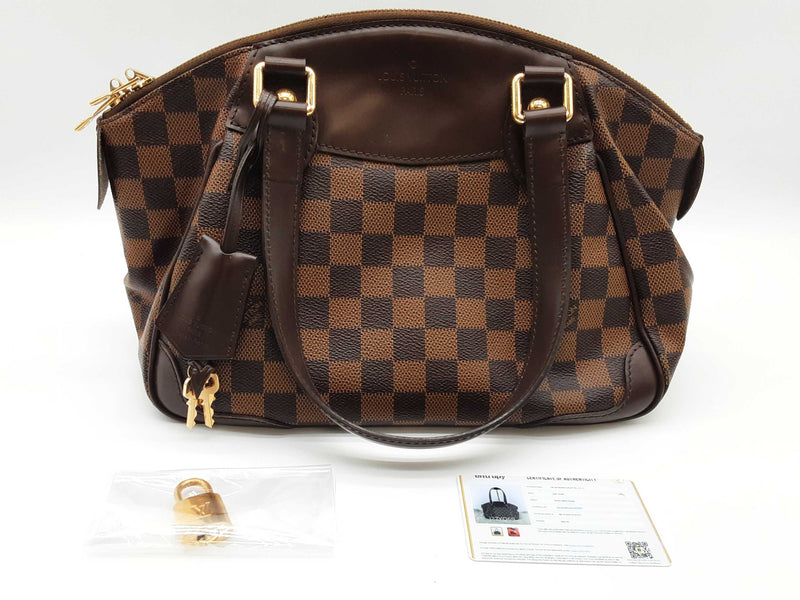 Louis Vuitton Verona Brown Damier Ebene Shoulder Bag Do0525cxzde
