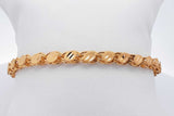 22k Yellow Gold Mirror Link Bracelet 7.3 Grams 8 Inch Eb0826rxzsa