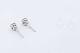 Approx. 0.4ctw Diamond Stud Earrings In 14k White Gold 0.04 Grams Eb1124loxsa