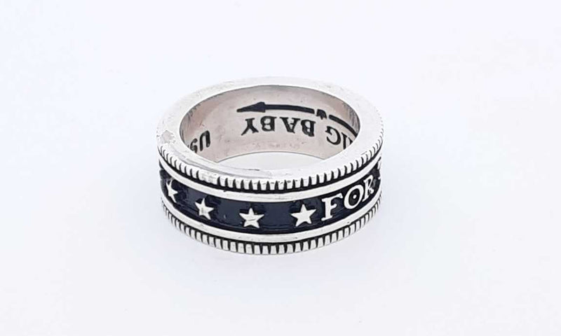 King Baby For The Chosen Few Sterling Silver Ring 15.2 Grams Size 11 Eb0124lxzsa