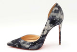 Christian Louboutin Iriza Printed Denim Pumps Size 37 Eb1225lxzdu