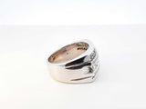 1.69 Cttw Diamond & 14k White Gold Multi Row Ring 15.4g Size 8.25 Fw0726loxzdu