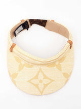 Louis Vuitton Beachview Monogram Raffia-effect Visor Fw0725ozxdu