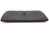 Hermes Dogon Noir Black Clemence Palladium Hardware Wallet Do0426rxzde