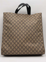 Gucci Coated Canvas Tiger Tote Beige Aa0526pwzsa