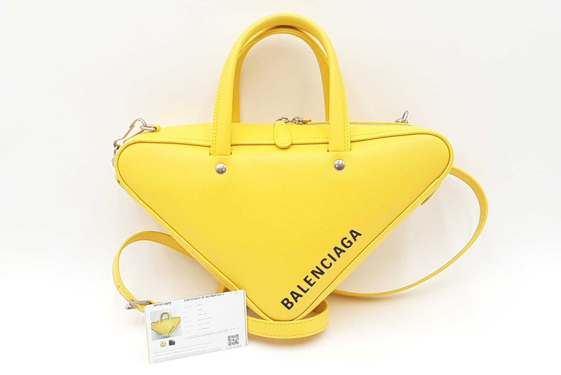 Balenciaga Yellow Triangle Top Handle Bag Sd0525wzxdu