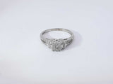 0.59 Cttw Diamond 10k White Gold Ring 3 Grams Size 8 Aa0525lrzsa
