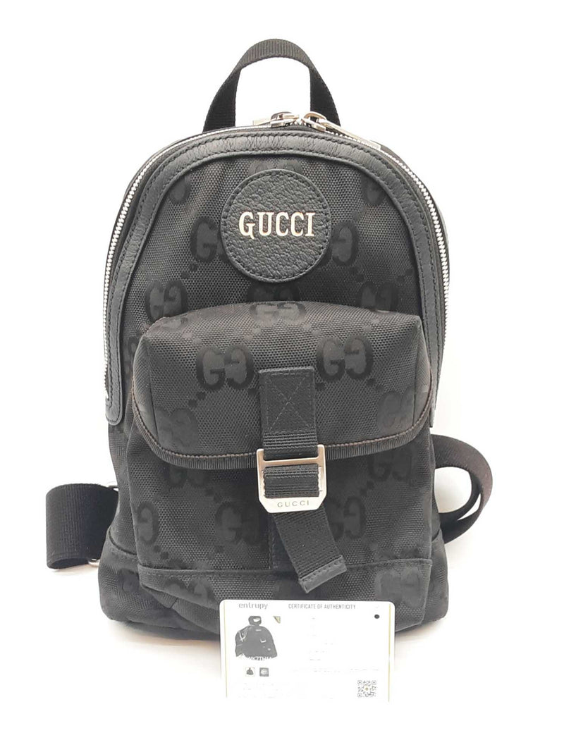 Gucci Off The Grid Black Nylon Sling Backpack Sd0525pzxde