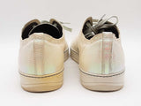 Lanvin Dbb1 Holographic Irridescent Leather Low Top Sneakers Size 12 Sd1225lzxde