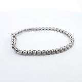 10k White Gold 4.94ctw Diamond Tennis Bracelet 7 Inch, 12.8 Grams Hs0224lxzxsa