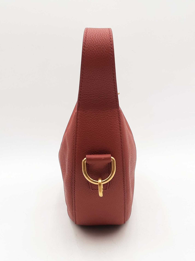 Burberry Red Calf Leather Knight Arc Bag Sd0825wzxsa