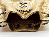 Chanel Gabrielle Metallic Gold Quilted Leather Backpack Do0525lrxzde