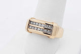 0.14cttw Diamond Ring In 10k Yellow Gold 3.7 Grams Size 8.5 Eb0926lrxsa