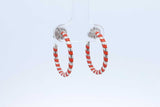 Tiffany & Co. Picasso Palina 925 & Orange Enamel Swirl Hoop Earrings Eb0125lcrdu