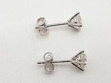 1.00 Cttw Lab Grown Diamonds 14k White Gold 0.8g Stud Earrings Do0325lsxde