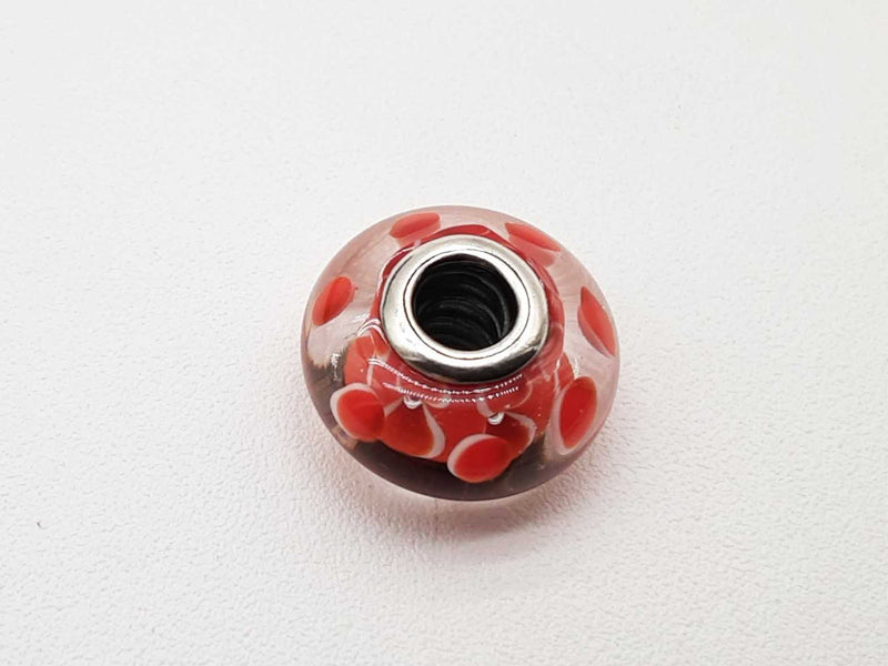 Pandora Red Koinobori Murano Glass 0.925 Silver 2.9g Charm Do0425cde