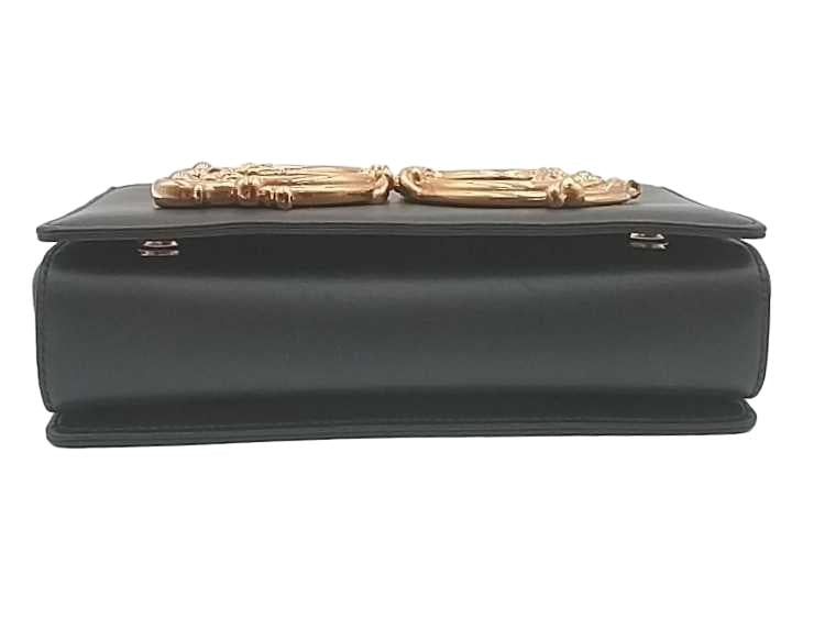 Dolce & Gabbana Girls Leather Shoulder Bag Black Aa1125izxmia