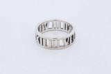 Tiffany & Co. 925 Sterling Silver Atlas Band Ring 4.3 Grams Size 7 Eb1225wxzde