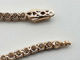 3.55 Cttw Lab Grown Diamonds 14k Gold 3.41g Tennis Bracelet 6.75 In Do0726lwxzde