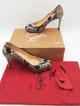 Christian Louboutin Python New Simple Pumps Size 38 Eb0625ixdu