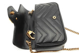 Gucci Matelasse Chevron Quilted Leather Marmont Mini Shoulder Bag Eb0624wrxsa