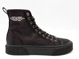 Marc Jacobs The High Top Black Satin Sneakers Size 38 Eb0526rxsa