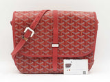 Goyard Belvedere 2 Messenger Bag In Red Goyardine Coated Canvas Fw1225loxzdu