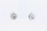 0.54cttw Lab Grown Diamond Stud Screwback Earrings 14k Gold 0.7g Eb326lrxdu