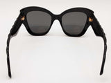 Gucci Gg0808s Oversized Butterfly Black Frame Gray Lens Sunglasses Do0925rxde
