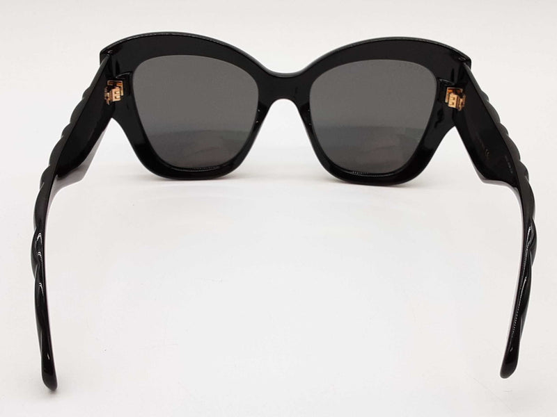 Gucci Gg0808s Oversized Butterfly Black Frame Gray Lens Sunglasses Do0925rxde