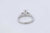 0.42ctw Princess Cut Diamond Ring 14k White Gold 3.4 Grams Size 4.5 Eb0925rerdu