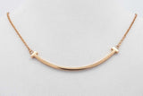 Tiffany & Co. 18k Yellow Gold Tiffany T Smile Pendant Necklace 2.8g Eb0426pxzsa