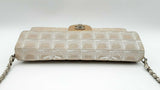 Chanel Travel Line East West Beige & White Flap Shoulder Bag Fw1224crxdu