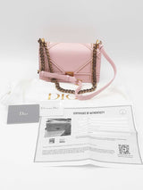 Christian Dior Pink Leather Studded Diorama Crossbody Bag Eb0524ixzdu