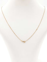 0.93 Cttw Diamond Bar Necklace In 14k Yellow Gold 3.9 Grams 17.5 Inch Fw0626wrxdu