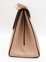Salvatore Ferragamo Margot Gancini Embossed Leather Top Handle Bag Eb0626rxzsa