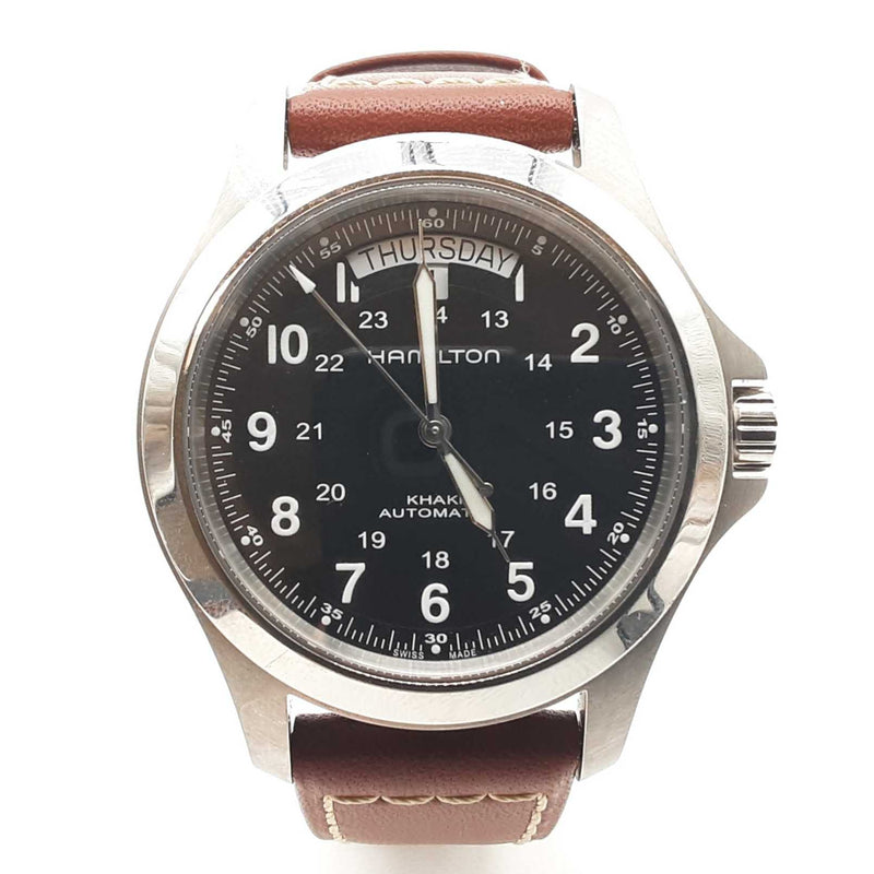 Hamilton 40mm Khaki Stainless Steel Automatic Watch Lh1224oxzde