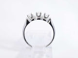 0.30 Cttw Diamond & 14k White Gold 3-stone Ring 2.2 Grams Size 5 Fw0426ozxdu