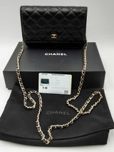 Chanel Quilted Black Leather Wallet On Chain Eb1024lcxzdu