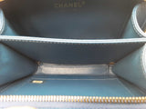 Chanel Cc Filigree Blue Caviar Leather Vanity Case Sd0925lorzsa