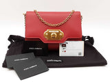 Dolce & Gabbana Welcome Shoulder Bag In Red Leather Fw0725lcrdu