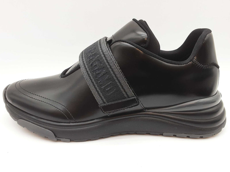 Salvatore Ferragamo Tommy Nero Black Leather Slip On Shoes Size 7m Do0925crde