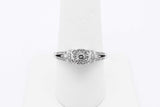0.59cttw Diamond Ring In 10k White Gold 3 Grams Size 8 Eb0425lrzsa